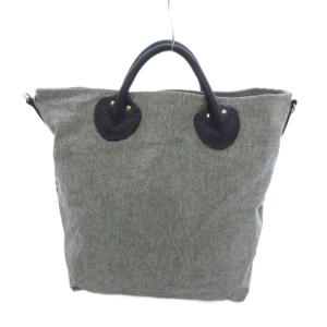 YOUNG & OLSEN ロゴ キャンバストートバッグ ショルダー 2WAY グレー系 /UO SH