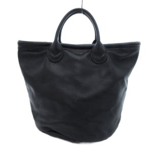 SEAU M トートバッグ レザー 黒 ブラック /UO SH