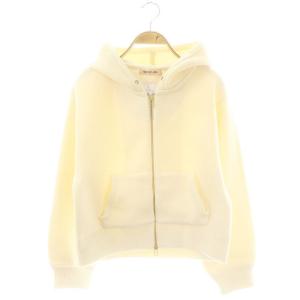 23AW Wジップフーディーパーカー ニット ウール混 2 アイボリー /MI OS SH