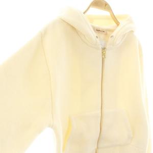 Apuweiser-riche 23AW Wジップフーディーパーカー ニット ウール混 2 アイボリー /MI OS SH