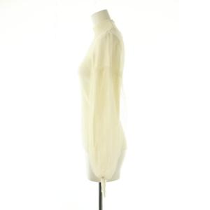 Apuweiser-riche 23AW 袖チュールタートルニット プルオーバー 長袖 2 ホワイト /DF OS SH
