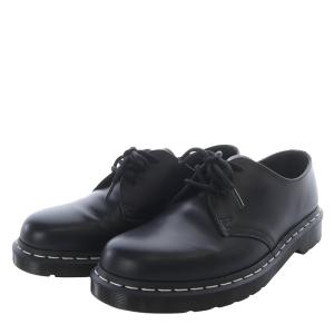 Dr.Martens 1461 ホワイトステッチ 3 ホール ワークシューズ レザー UK8 ブラック /YO4 SH