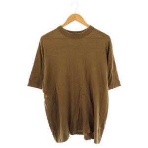 DEMY BY DEMYLEE ニットTシャツ カットソー 半袖 L 茶 ブラウン /AT OS SH