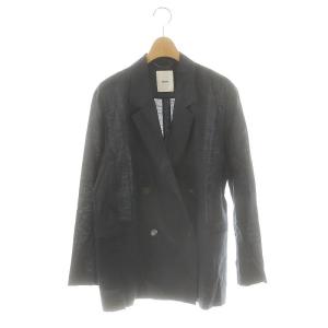24SS クリアリネン ダブルブレストジャケット 36