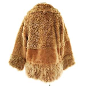GRACE CONTINENTAL ハイブリットファー ハーフコート ラムファー カシミヤファー 36 ブラウン