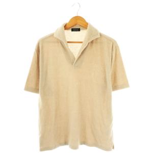 襟付きパイルプルオーバー カットソー XL ベージュ /ES OSSH