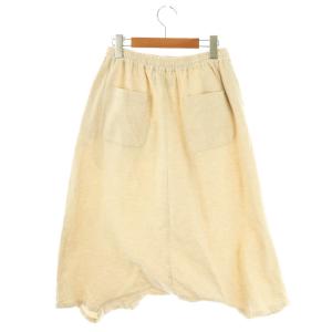 gomme リネン混 サルエルパンツ M ライトベージュ /ES OS