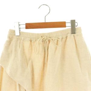 gomme リネン混 サルエルパンツ M ライトベージュ /ES OS