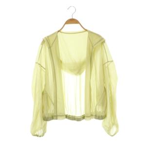 23SS シアーフーディカットカーディガン F ライトグリーン /DF OS