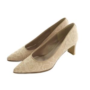 パンプス ポインテッドトゥ レース 23.0cm ピンク /MI OS