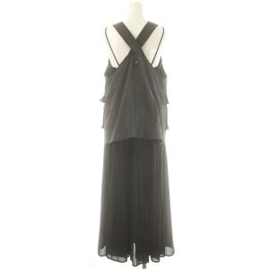 Ameri VINTAGE 24SS WORK VEST SET DRESS ベストセットワンピース プリーツ S 黒 /MI OS