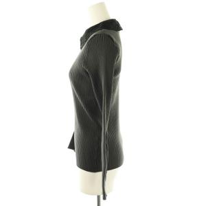 UNITED ARROWS レディ ロングスリーブ ニット プルオーバー 長袖 グレー /DF OS