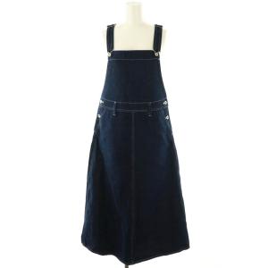 デニムサロペットスカート ジャンパースカート 36 紺 /MI OS
