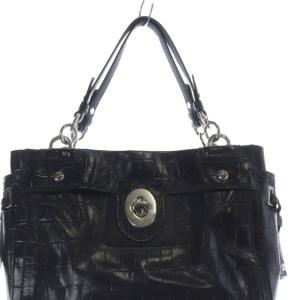 COACH トートバッグ ハンドバッグ ロゴ 黒 ブラック F14514 /SR