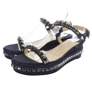 ピラクロウ サンダル ストラップ 38 紺 ネイビー /SR36