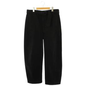 ツイスト ベルテッドパンツ ブラックデニム PA326 LD1000 L ブラック