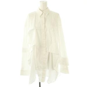 24AW WRINKLE TUCK SHIRT シャツ ブラウス 38 白 ホワイト /AQ OS