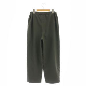 MidiUmi 2タック イージーパンツ テーパード チャコールグレー /CX OS