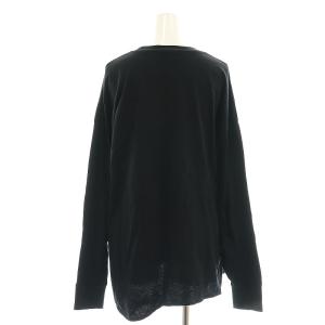 nagonstans 24AW curvy long-sleeves t-shirt Tシャツ ロンT カットソー M 黒 /CX