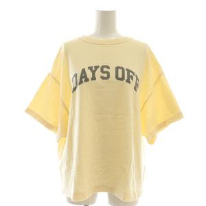 五明祐子さんコラボ 洗える ロゴTシャツ カットソー ペールオレンジ /CX OS