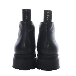 FABIO RUSCONI サイドゴアアンクルブーツ ショート フラット レザー 37 ブラック F23011 /YO5