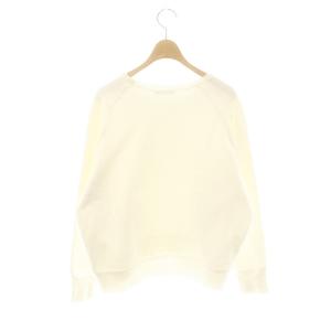 MACPHEE 24AW バックパイルスエット クルーネックプルオーバー トレーナー S ホワイト /ES OS