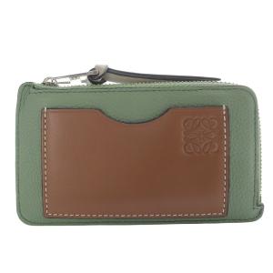 コインカードホルダー アナグラム ブラウン グリーン C660Z40X04