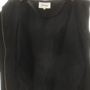 ENFOLD 25SS DICROS SOLO Twill フーデッドブルゾン 38 ブラック