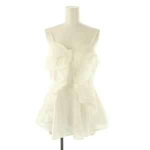 24SS リボンディティールブラウス キャミソール F ホワイト /DF OS