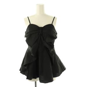 24SS リボンディティールブラウス キャミソール F ブラック /DF OS