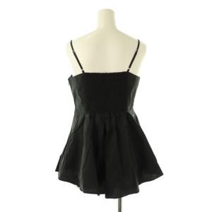 SNIDEL 24SS リボンディティールブラウス キャミソール F ブラック /DF OS