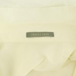 theory luxe BENTON ILEN タックシャツ 長袖 オーバーサイズ 38 ホワイト /MY OS