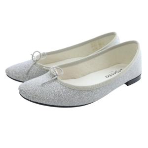 STAR CENDRILLON ラメ バレエシューズ パンプス 37 シルバー VX086 /SR17