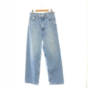 THE NIECE ハイライズストレートデニムパンツ ジーンズ ワイド 22 ライトブルー /MI OS