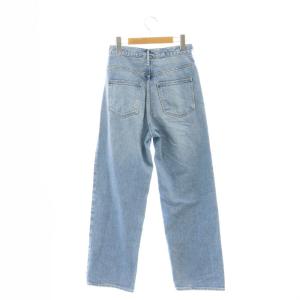 upper hights THE NIECE ハイライズストレートデニムパンツ ジーンズ ワイド 22 ライトブルー /MI OS