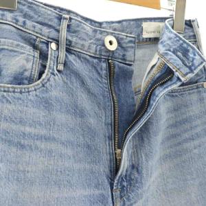 upper hights THE NIECE ハイライズストレートデニムパンツ ジーンズ ワイド 22 ライトブルー /MI OS