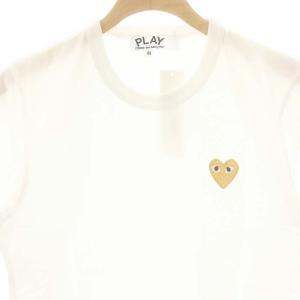 PLAY Comme des Garçons AD2017 GOLD HEART T-SHIRT Tシャツ 半袖 M ホワイト AZ-T215 /HK
