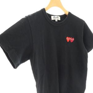 PLAY Comme des Garçons AD2019 T-SHIRT WITH DOUBL Tシャツ カットソー 半袖 M ブラック AZ-T225