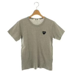 AD2021 Tシャツ カットソー ハートワッペン装飾 M グレー AZ-T075 /DO OS