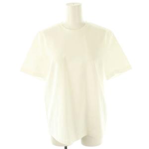 ロゴ刺繍半袖クルーネックカットソー Tシャツ 36 ホワイト /ES OS