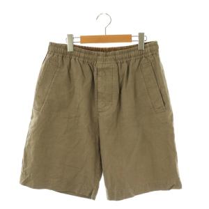 ショートパンツ ハーフ イージー リネン L ベージュ /NR OS
