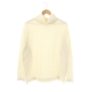 HIGH TWISTED COTTON JERSEY カットソー Tシャツ ハイネック 長袖 XL オフホワイト