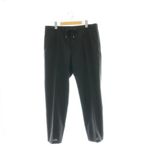 ウエストゴム スラックス テーパード IT52 黒 ブラック /CX OS