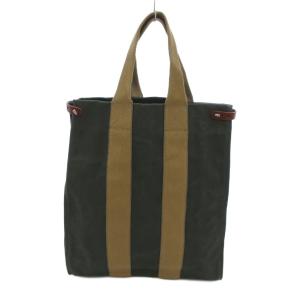 キャンバス トートバッグ カーキ /UO