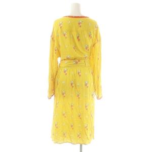 Cherir la femme いちご柄 シャツワンピース FL5 マスタード オレンジ マルチカラー /ES OS