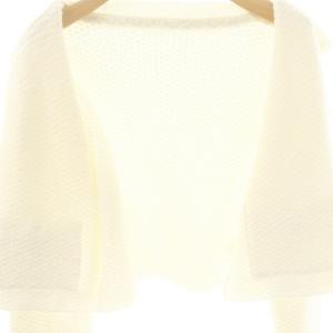 FOXEY 24年 Knit Jacket Bonheur 40 ホワイト 44130