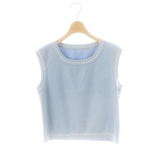 24年 Knit Top Leonie 40 ライトブルー