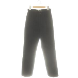 WOOL COTTON MOLE PANTS パンツ ストレート 0 黒 /MI OS