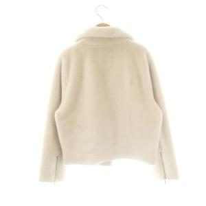 Apuweiser-riche エコファーライダース ジャケット フェイクファー 1 ライトベージュ /DF OS