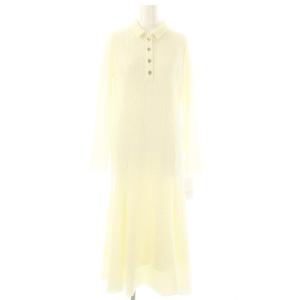 25SS 金ボタンシャーリングカットソーワンピース 36 アイボリー /MI OS